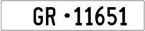 Trailer License Plate